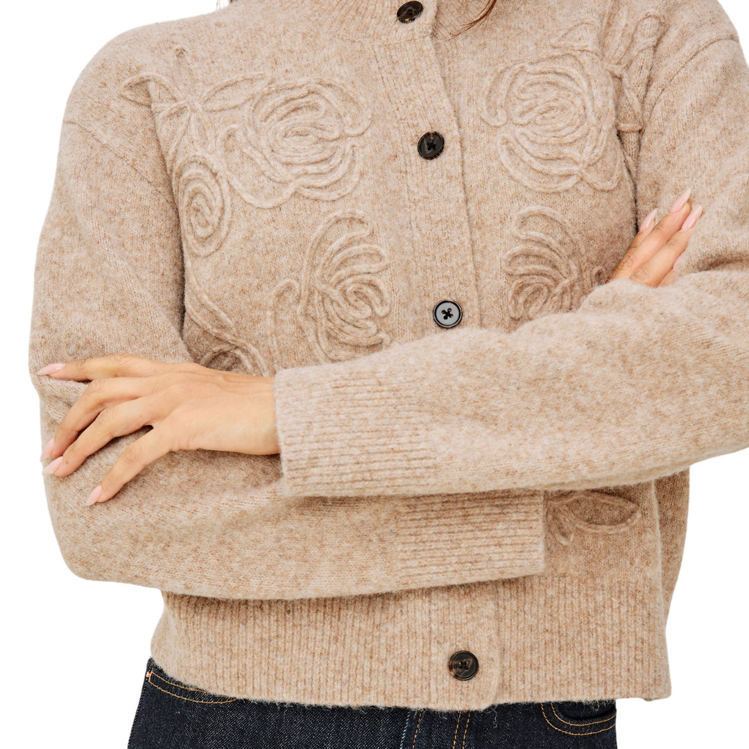 Coralee Cardigan in Sand