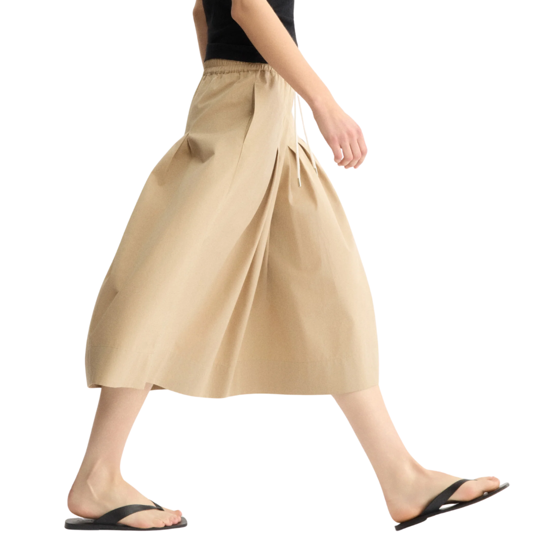 Gates Full Midi Skirt in Khaki