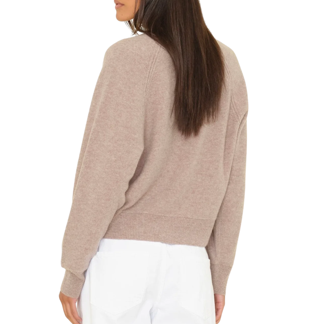 Griffin Sweater in Heather Brown