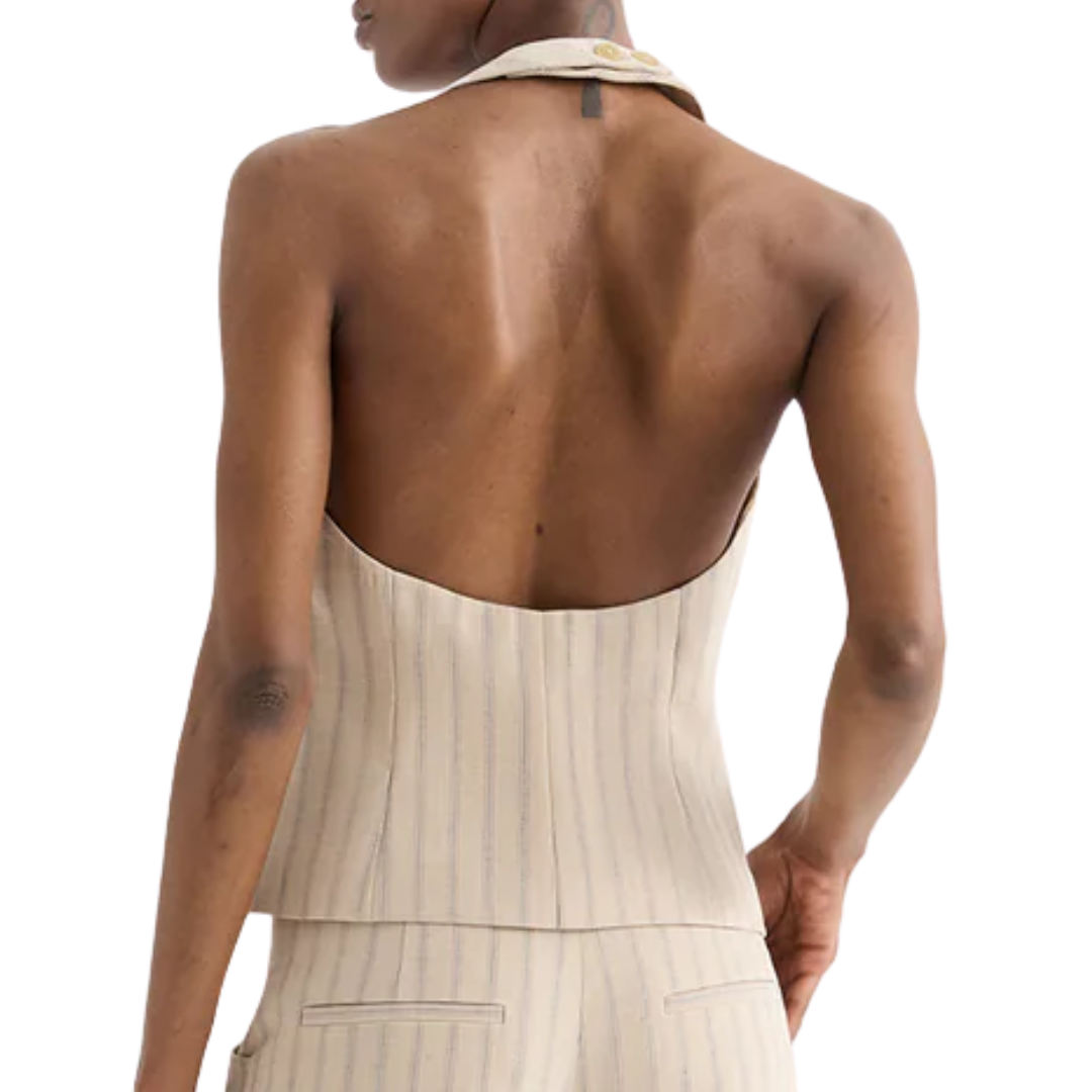 Keelyn Vest in Ecru Multi