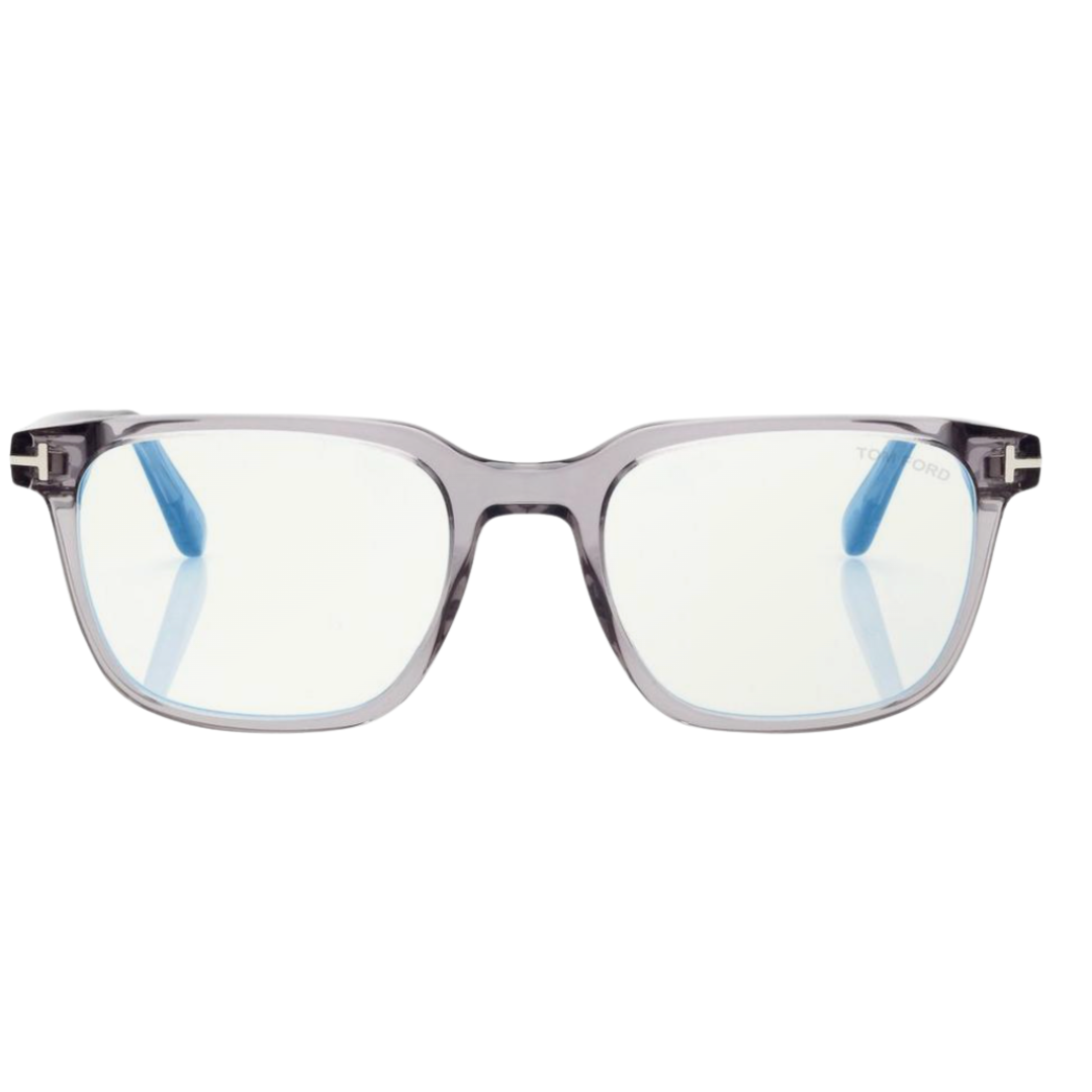 Blue Block Square Opticals in Grey