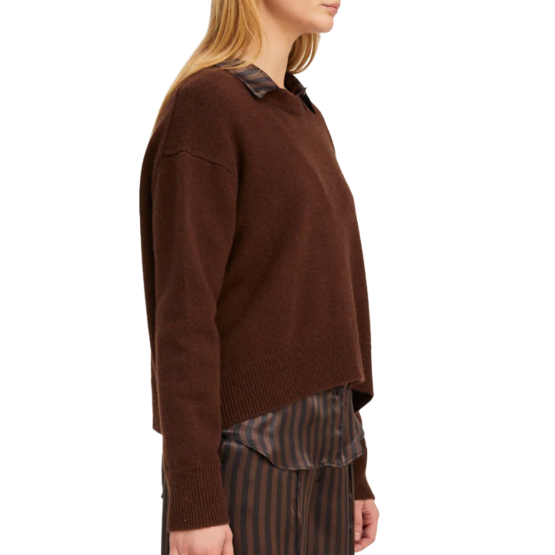Boxy Sweater in Americano