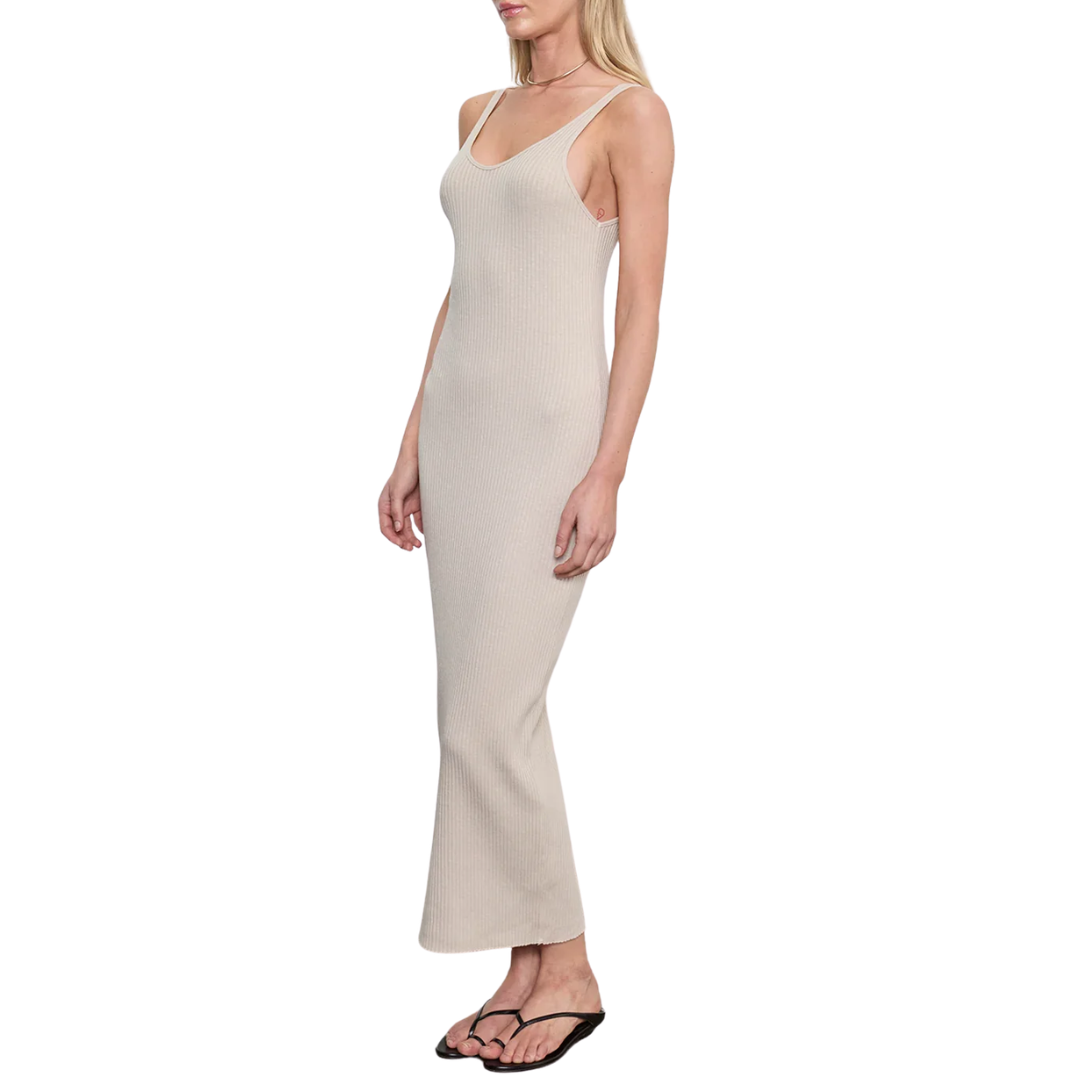 Military Rib Slim Tank Dress in Undyed