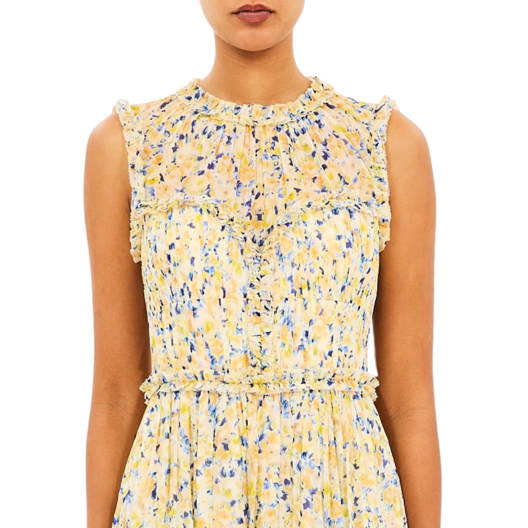 Kasia Silk Dress in Daffodil