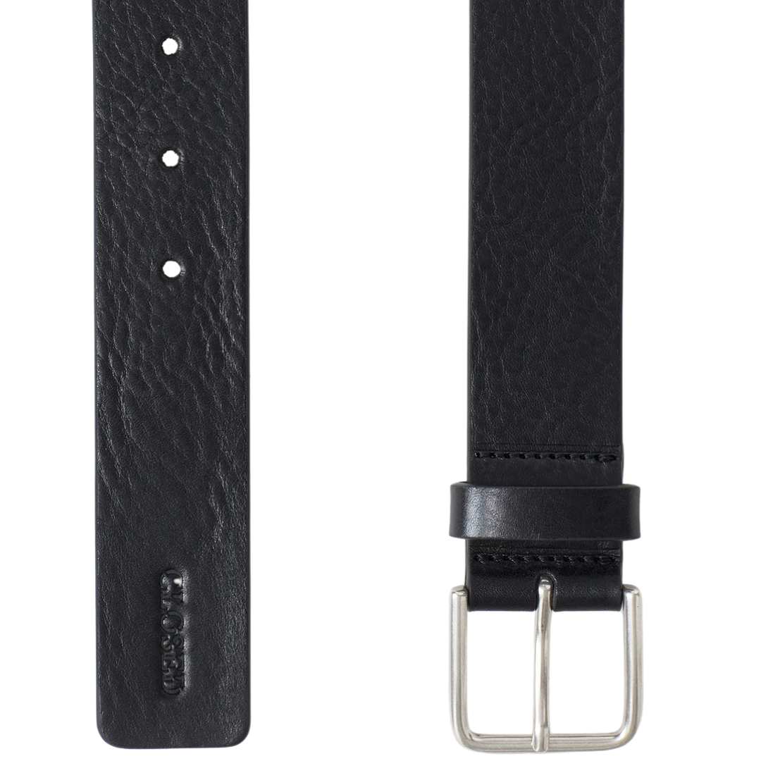 Leather Basic Belt in Black