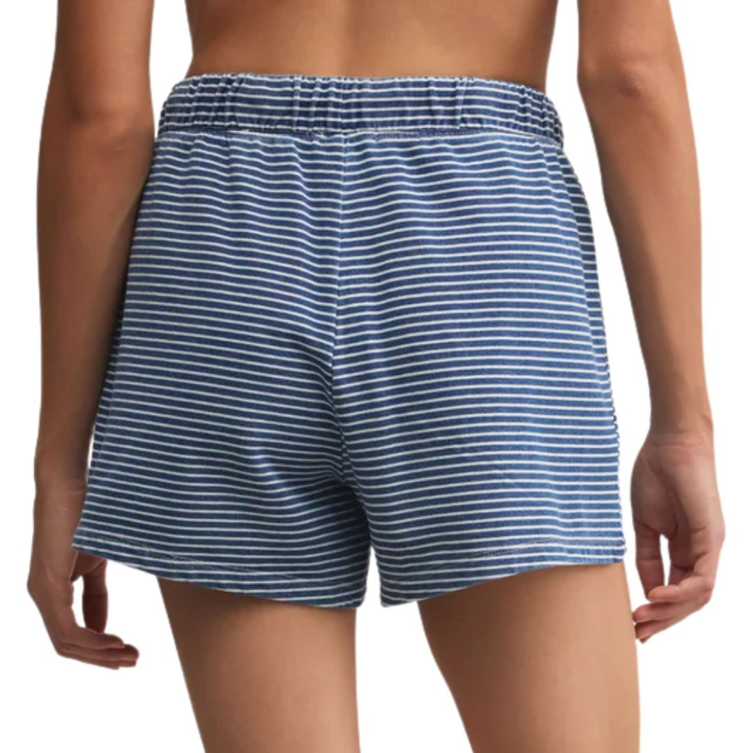 Hunter Striped Short in Vintage Indigo