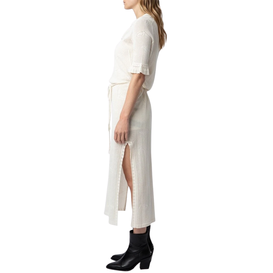 Salmy Wings Dress in Ecru