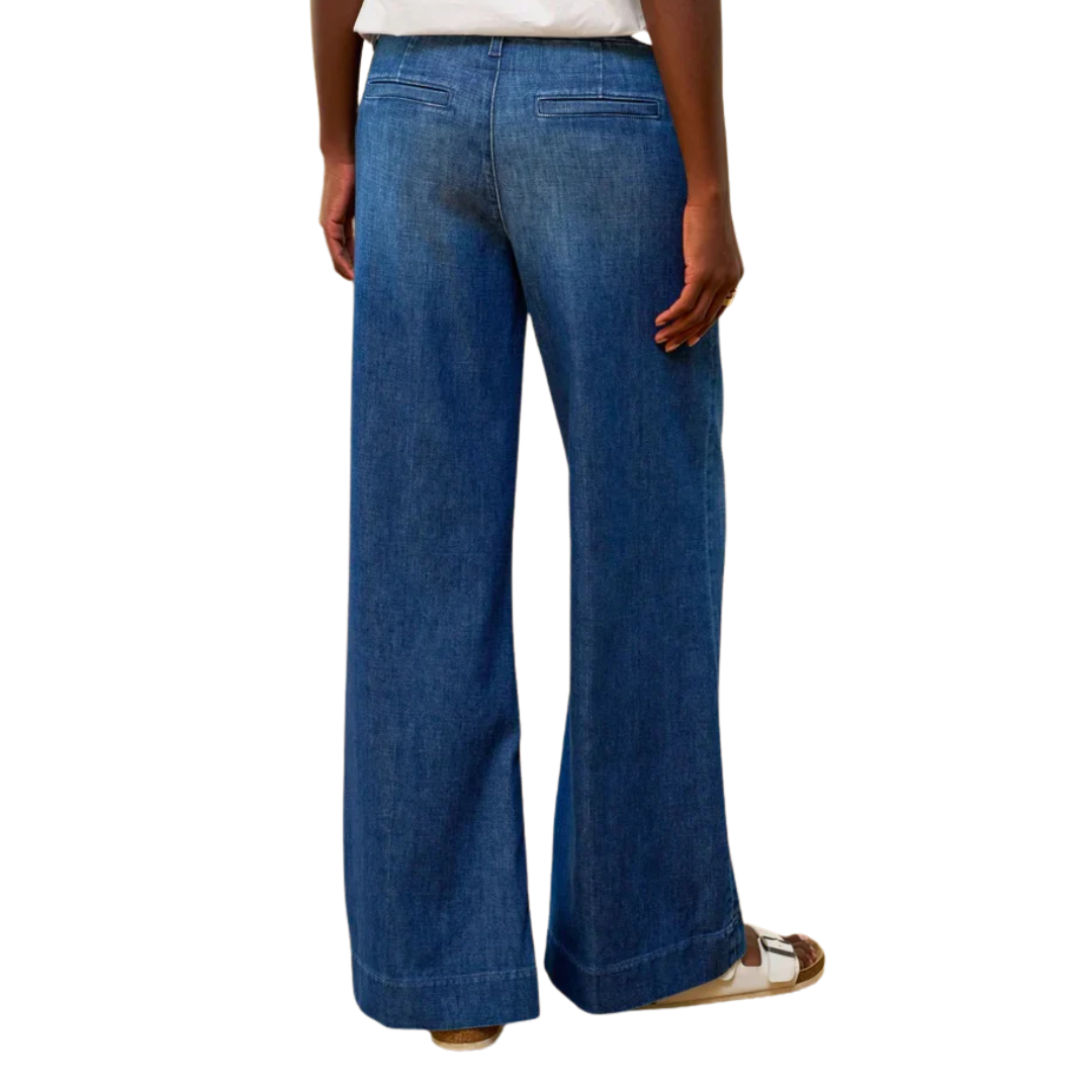 West Village Italian Wide Leg Chino in 1984 Wash