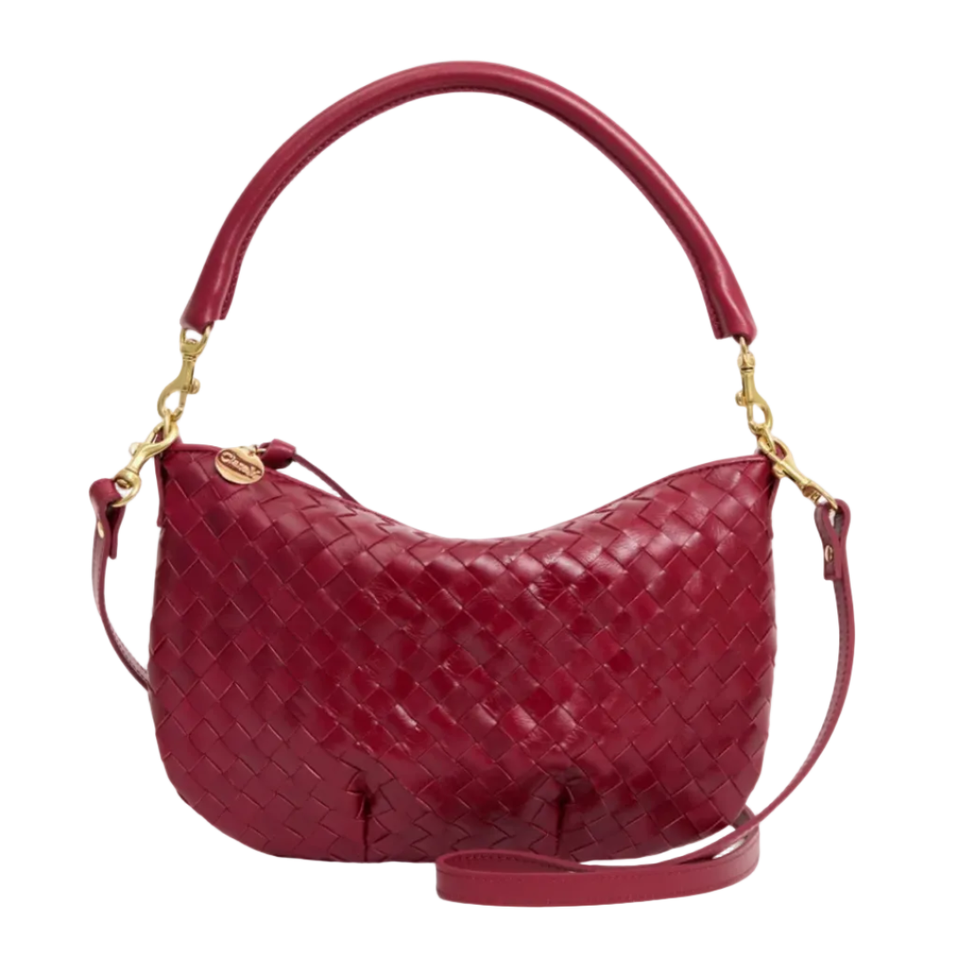 Petit Moyen in Garnet Diagonal Woven