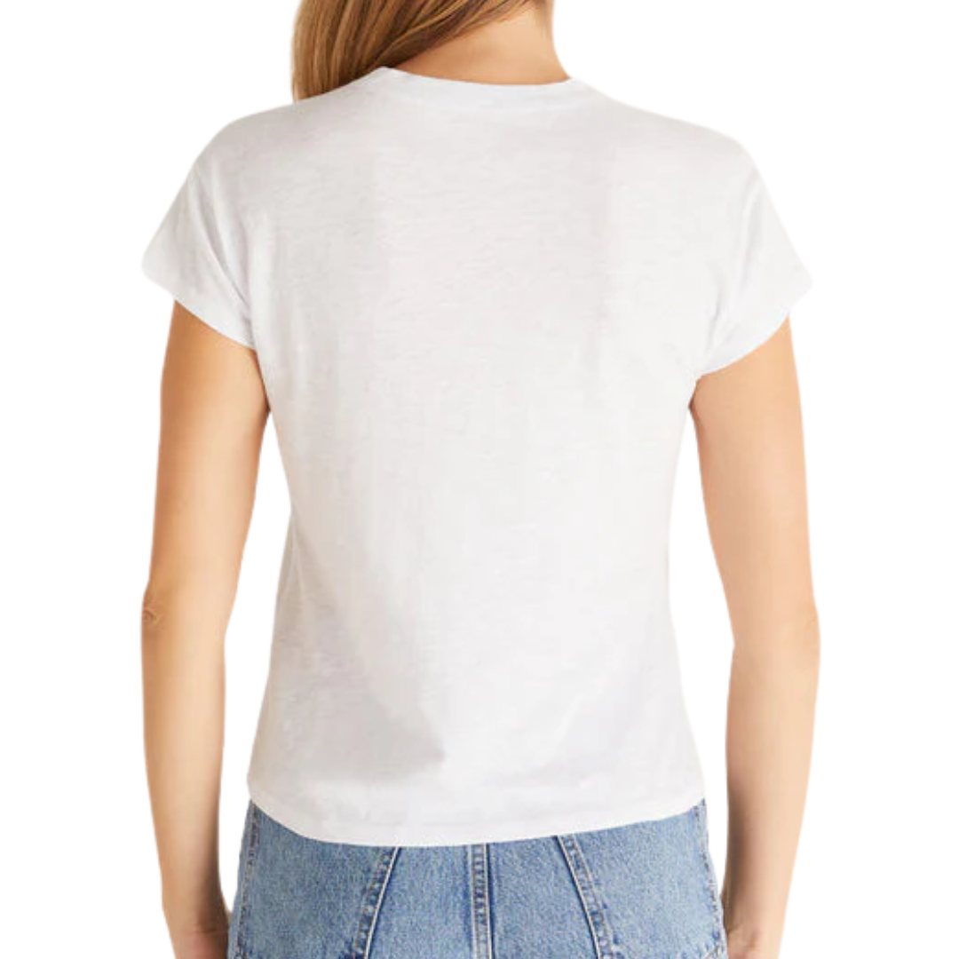 Modern Slub Tee in White