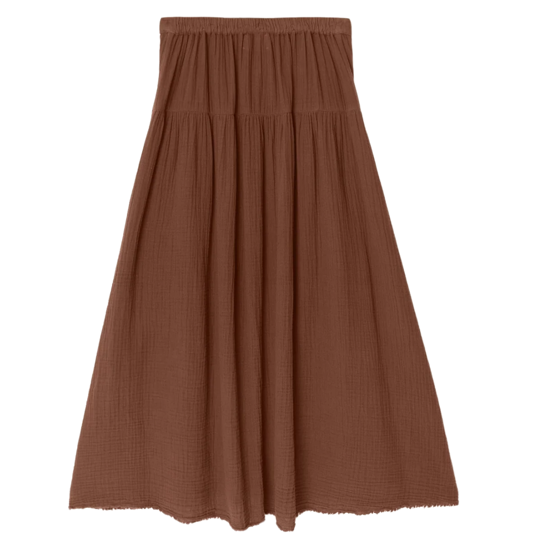 Evelyn Skirt in Cocoa Bean