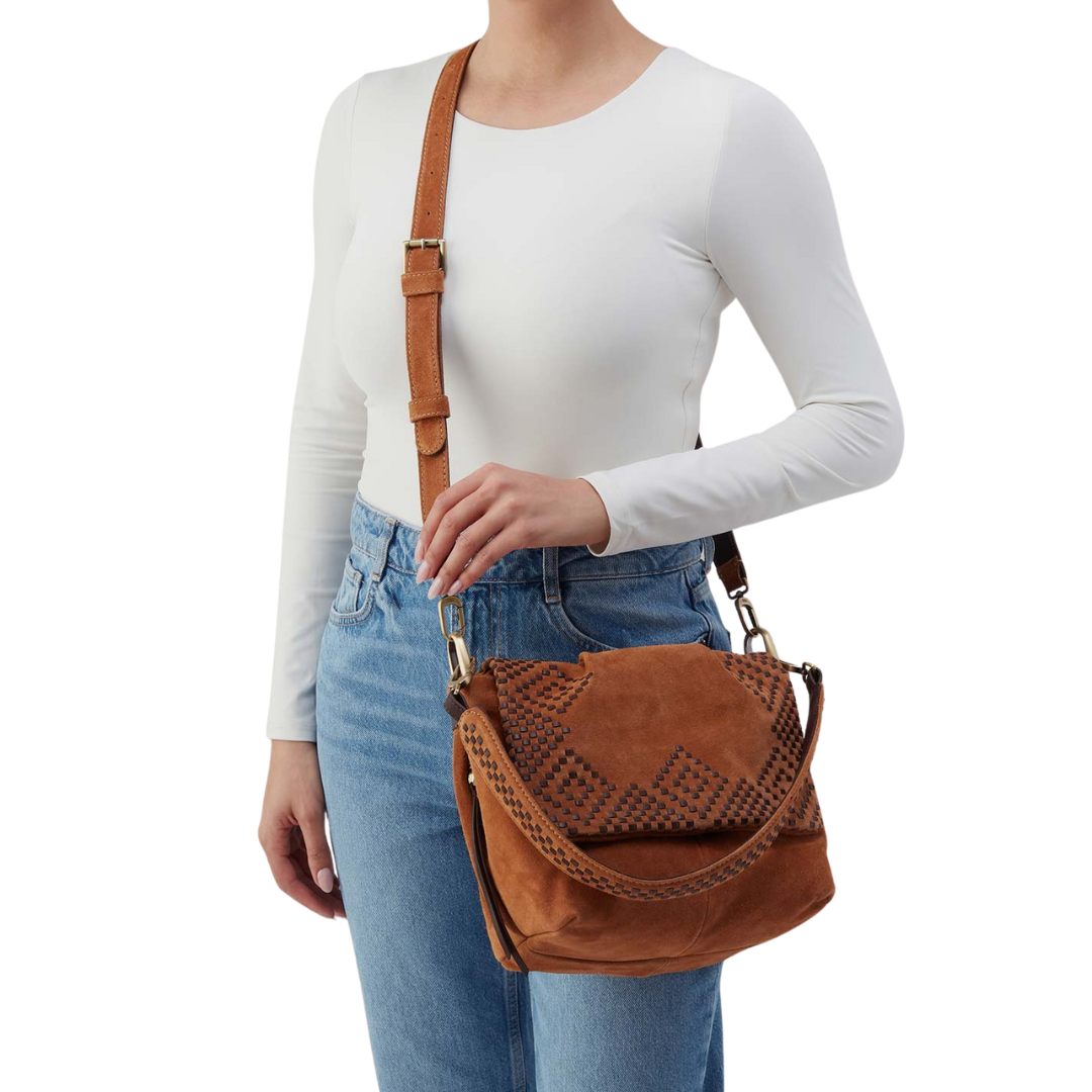 Harley Convertible Shoulder Bag in Oak Barrel
