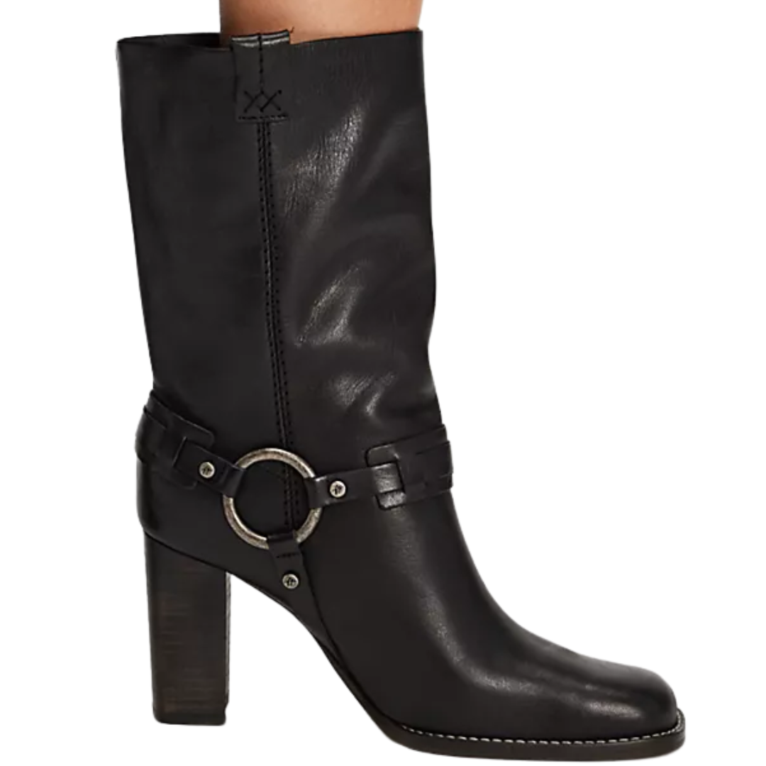 Hayden Harness Boots in Black Leather