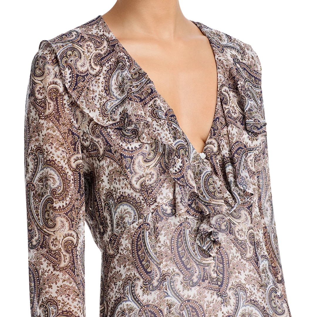 Adrienne Dress in Dove Multi