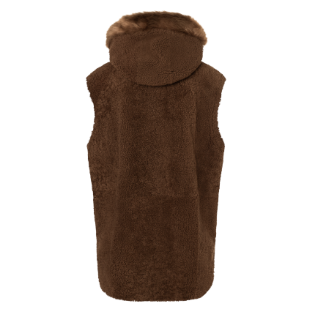 Giulia Vest in Brown