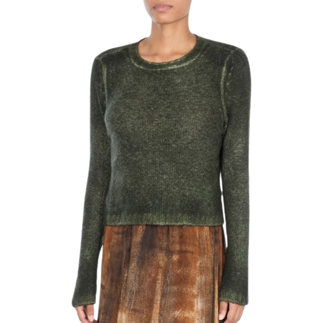 Round Neck Pullover in Brughiera