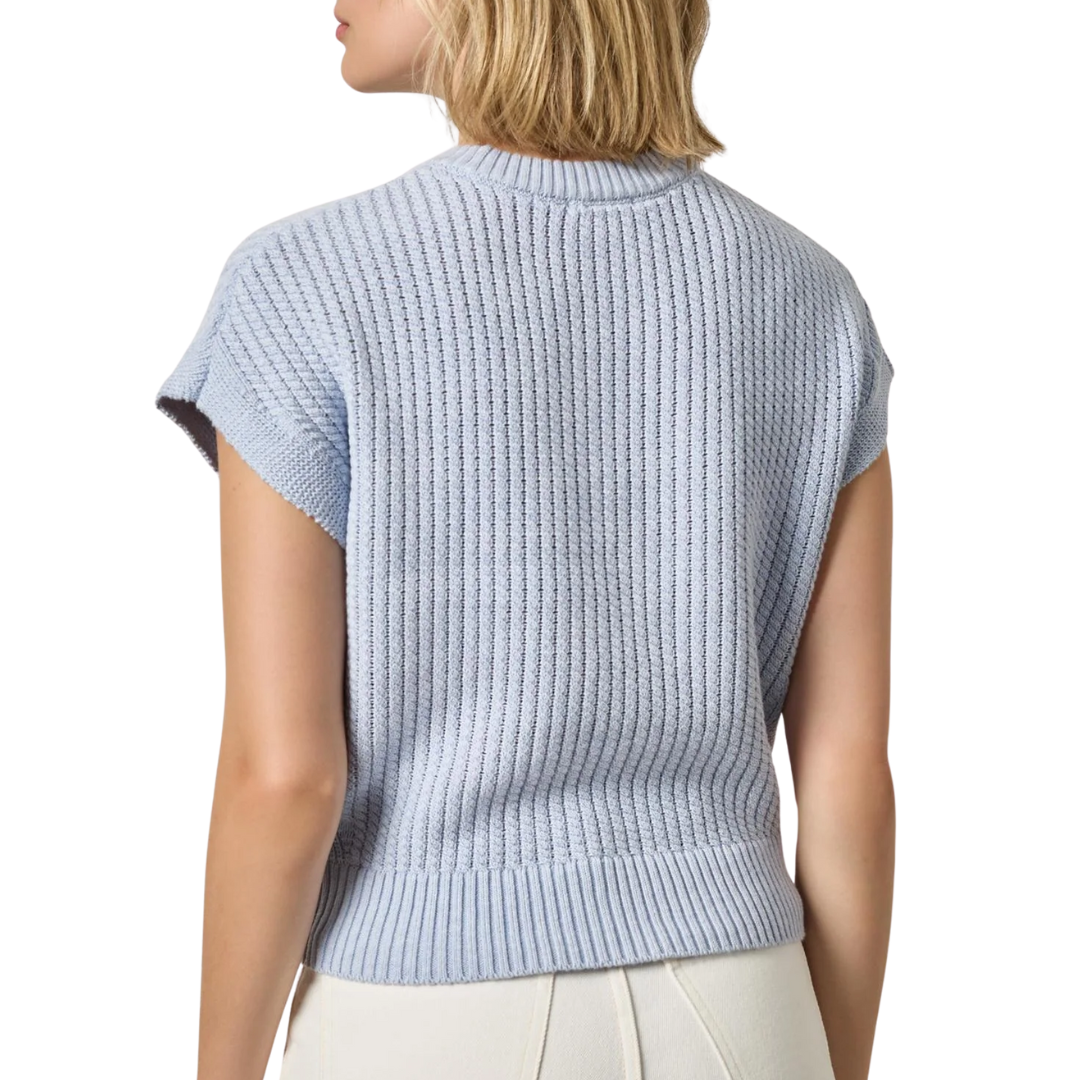 Textured Wedge Sweater in Clearwater