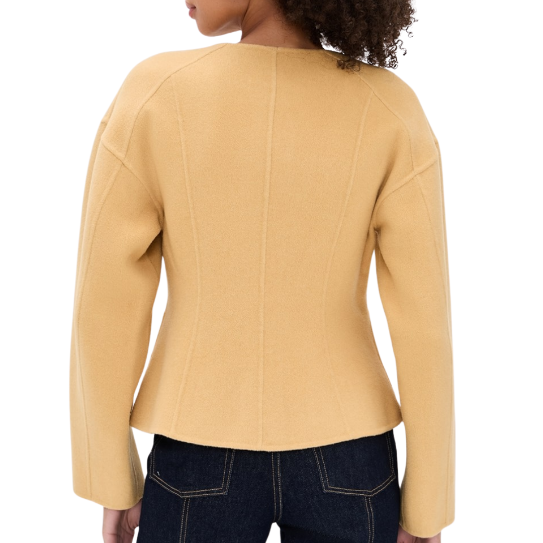 Elsie Double Faced Wool Coat in Lotus