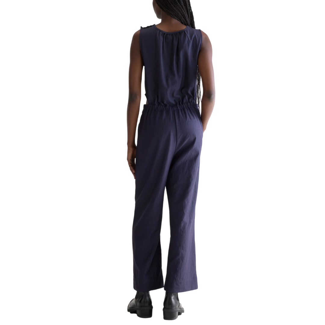 Papaye Wide Jumpsuit in Navy