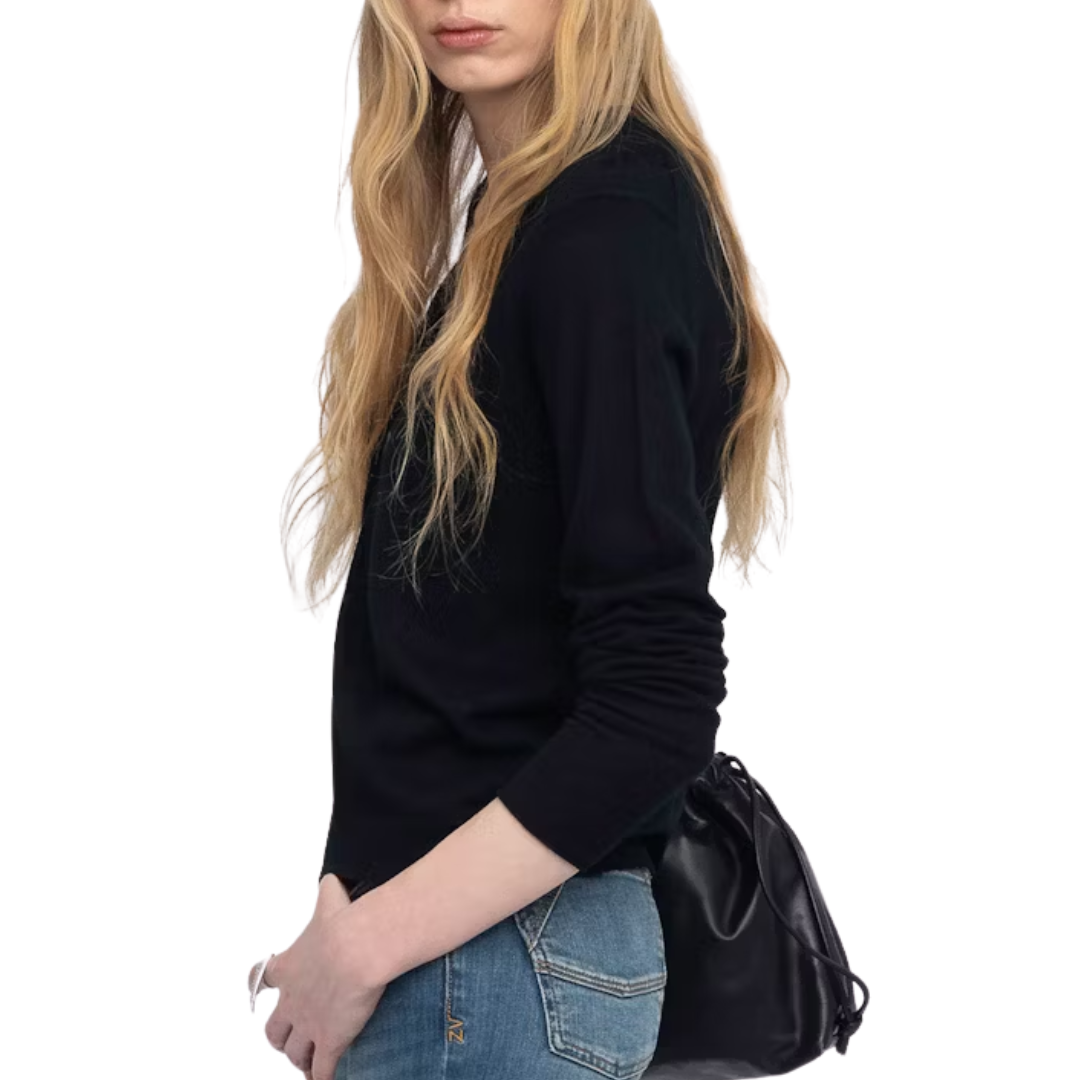 Manylla Cashmere Cardigan in Black