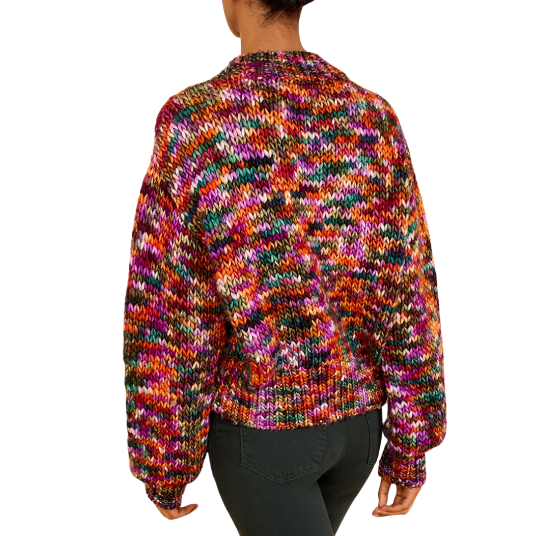 Maude Multicolor Knit Pullover in Quartz