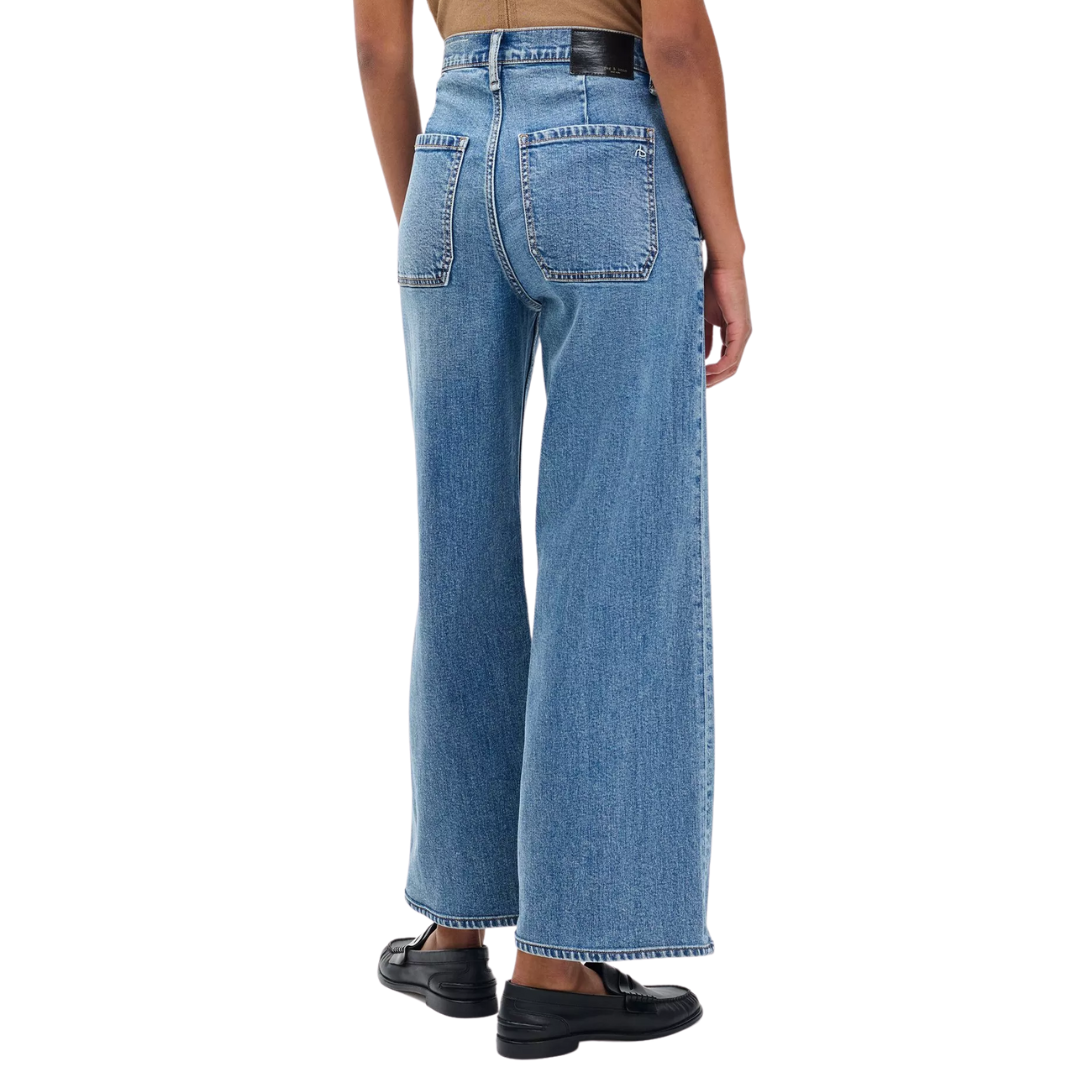 Andi Ankle Wide-Leg Jeans in Orian