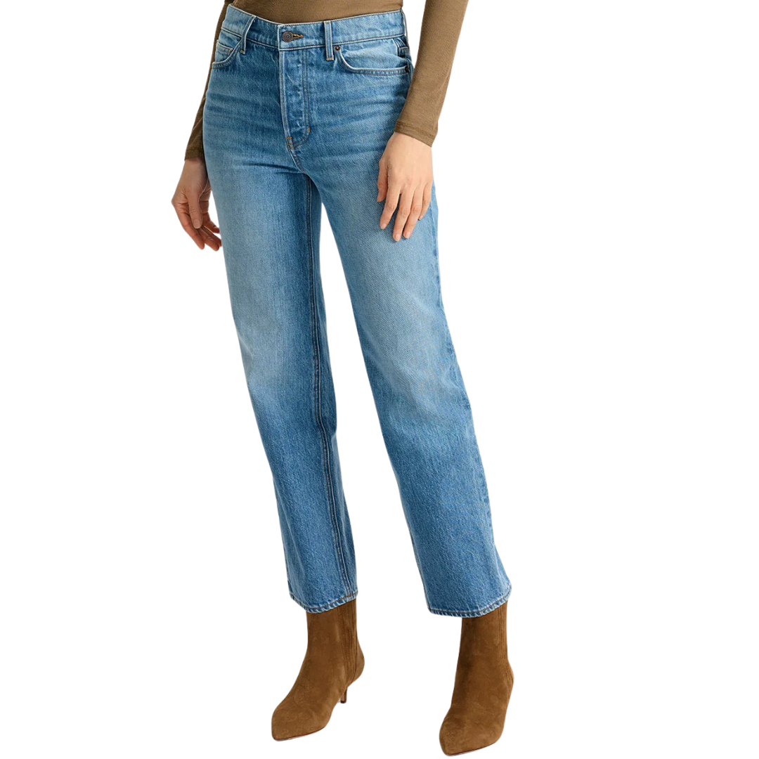 Leah Straight-Leg Jean in Lakeshore Blush