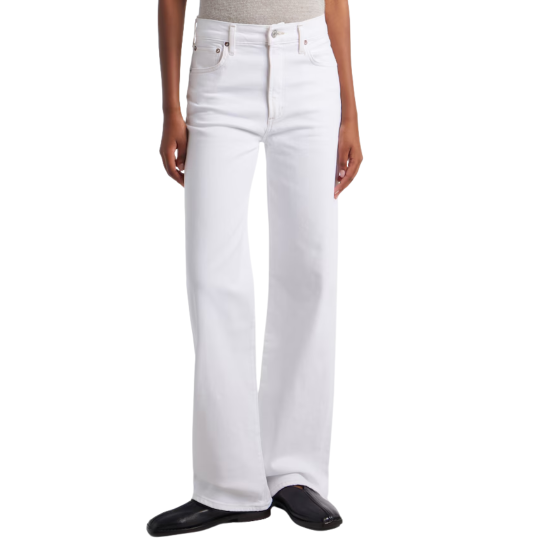 Harper Straight Jean in White Milk