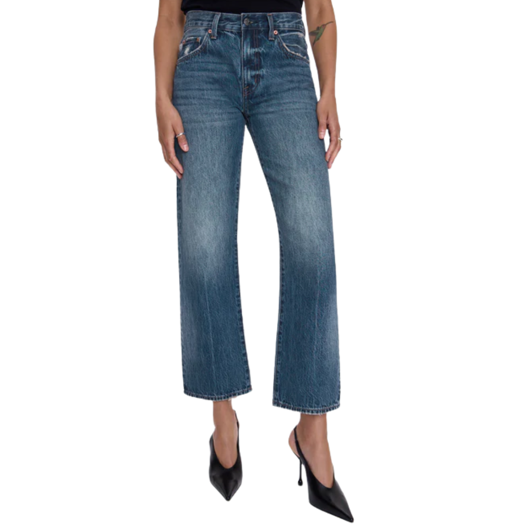 Lexi Mid Rise Bowed Straight in Artisan