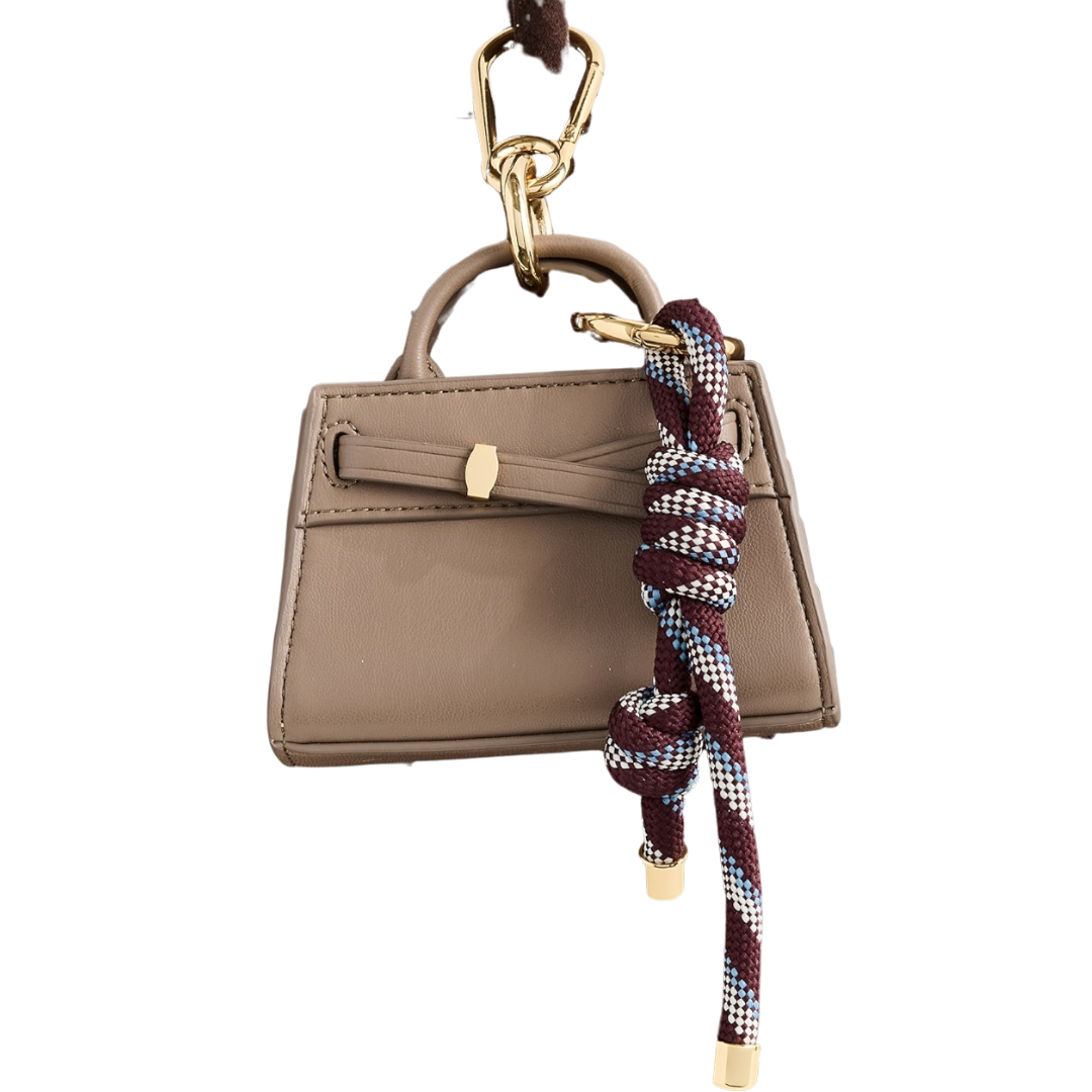 Dash Bag Charm in Bark Multi