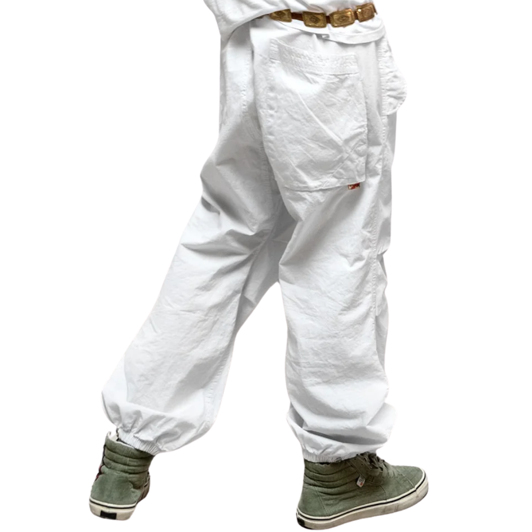 I Love You Flap/Snap Poplin/Airjump Pant in Laundry Whites