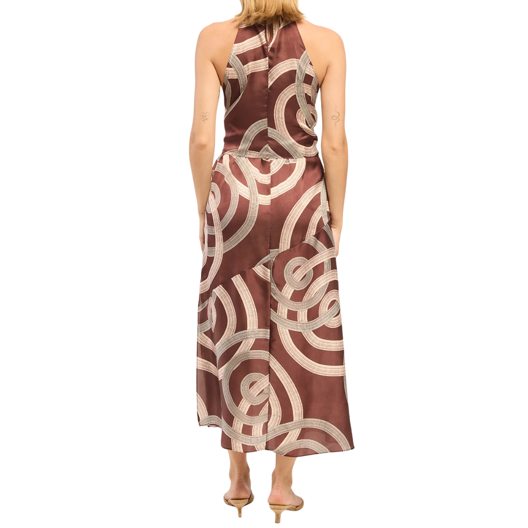 Lisa Dress in Chocolate Halo