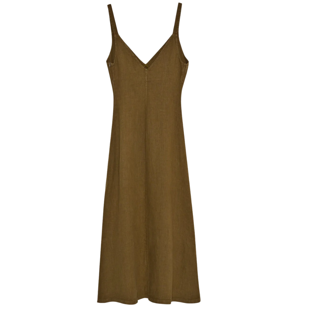 Bulbine Dress in Earthy Olive