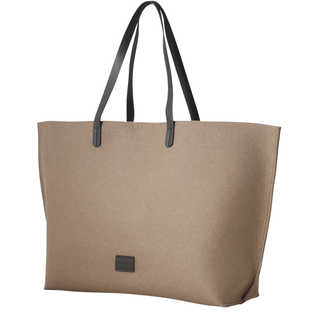 Hana Merino Wool Boat Bag in Cumin