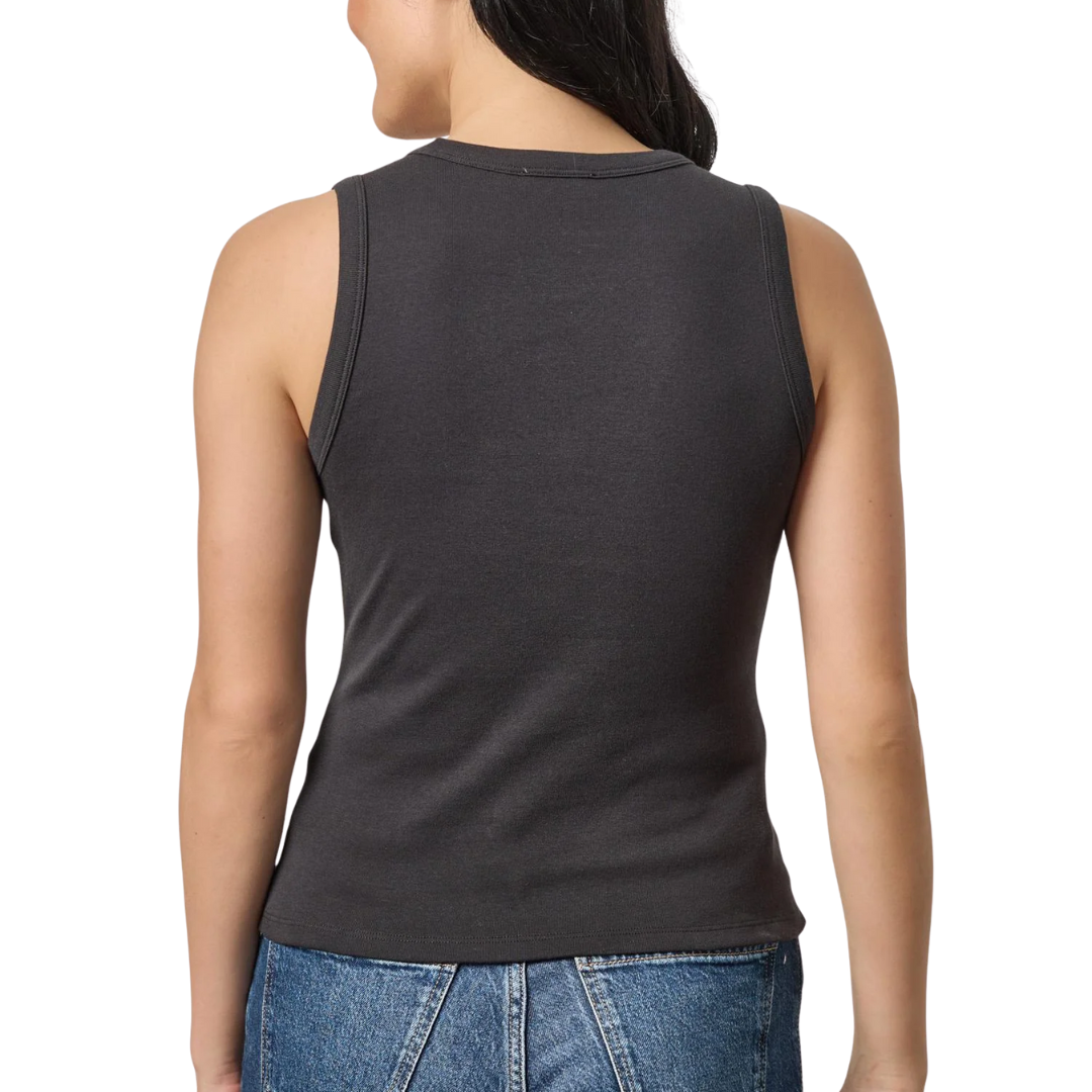 V-Neck Tank in Black