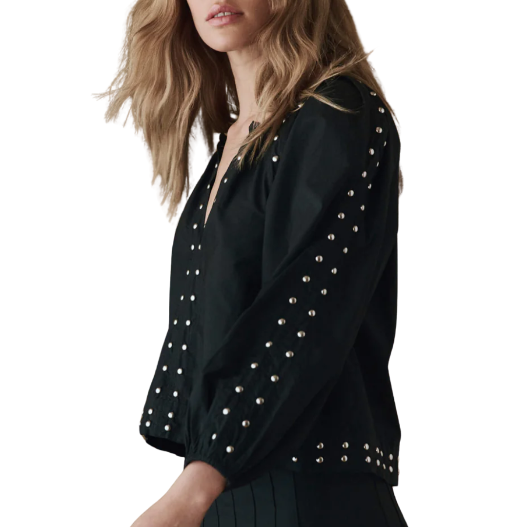 The Bodega Top with Studs in Black