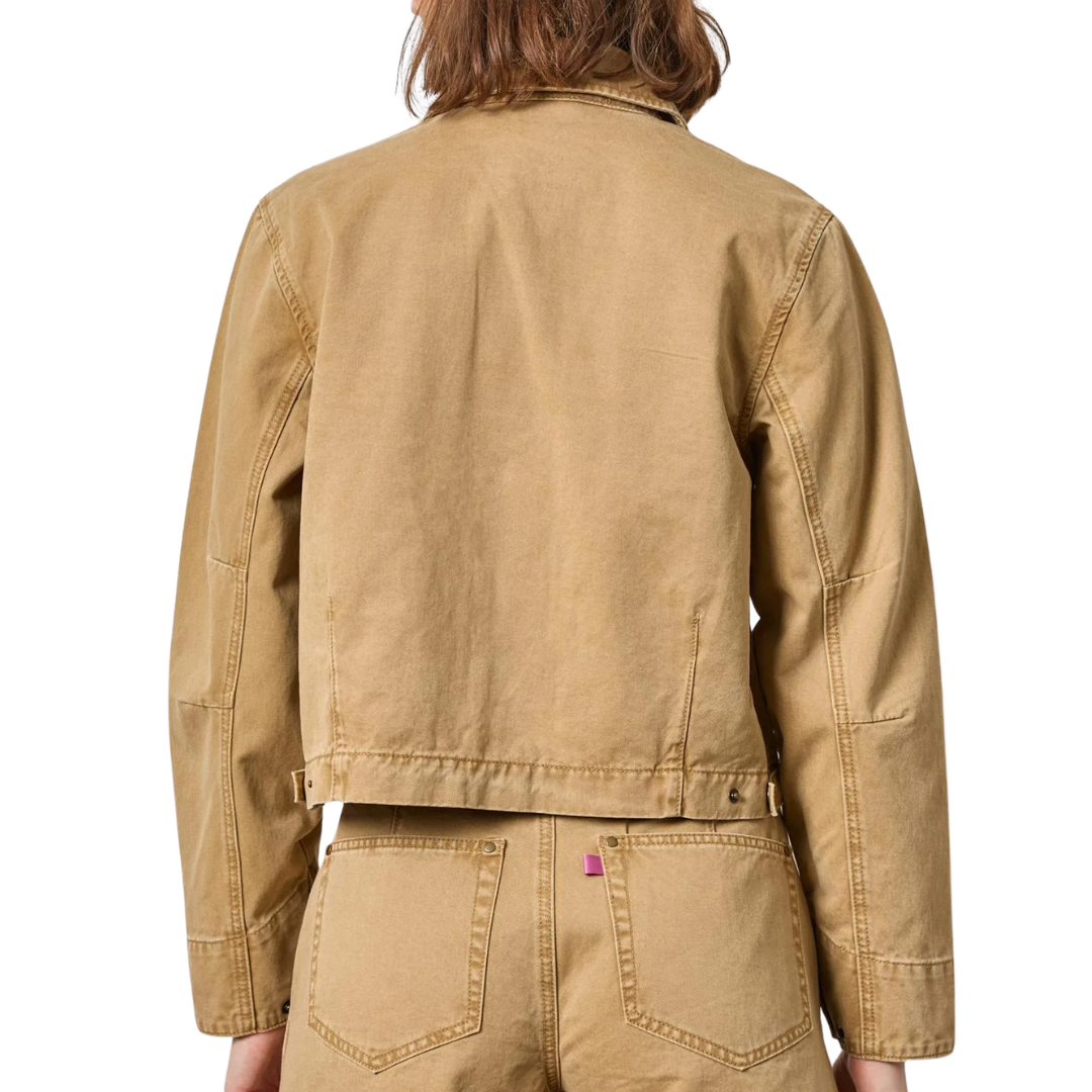 Twill Utility Jacket in Buckwheat