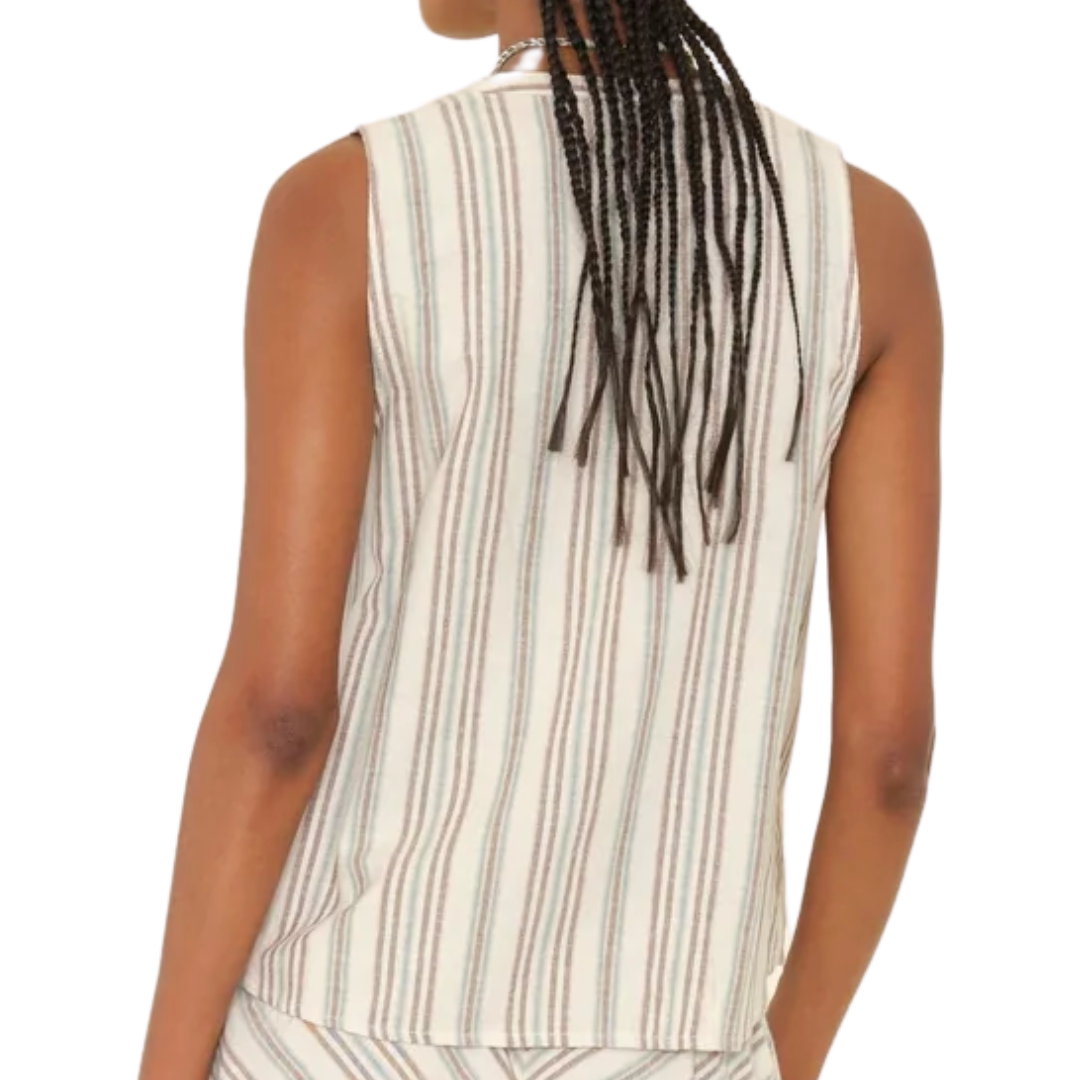 Twyla Top in Ivory Sand