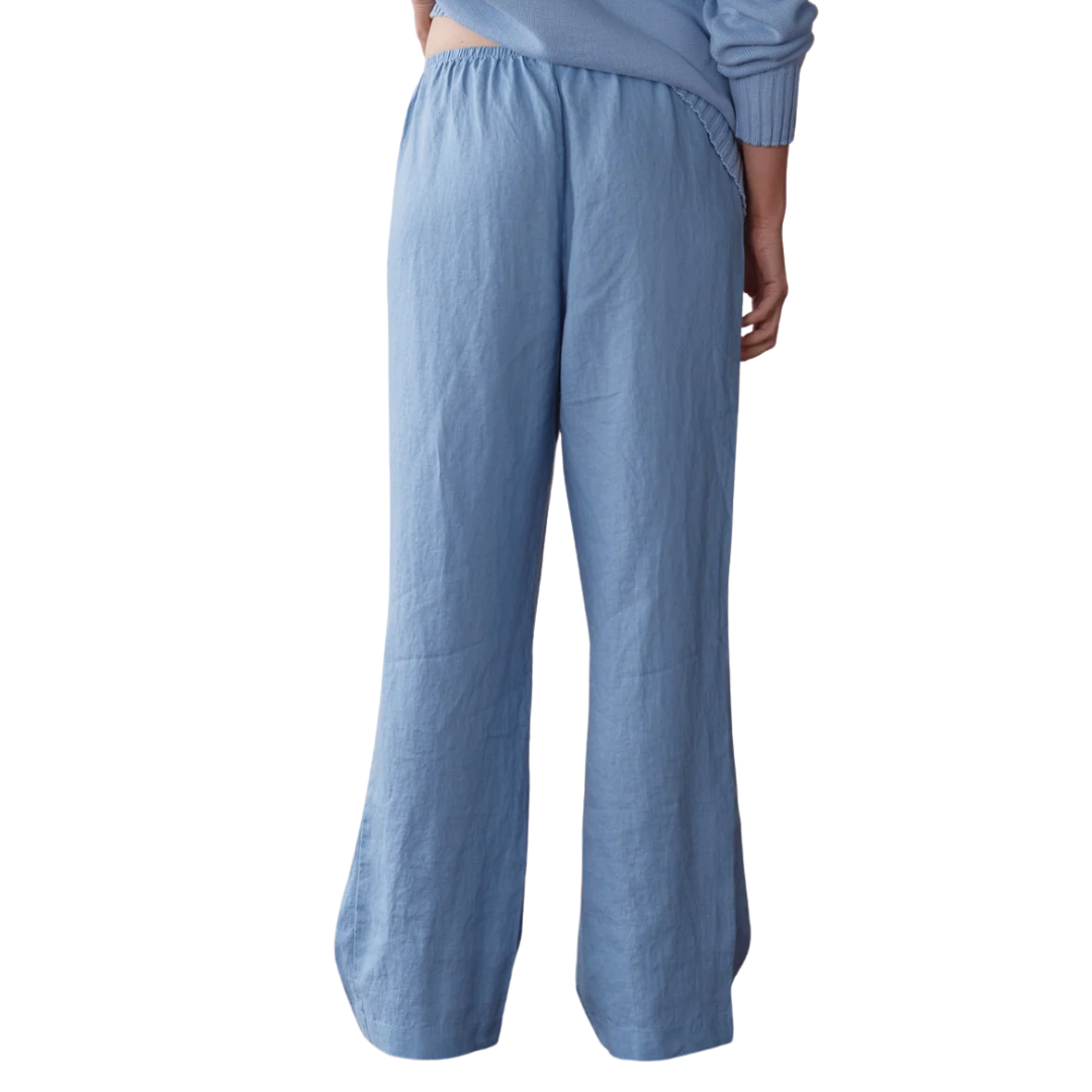 The Linen Simple Pant in Cornflower