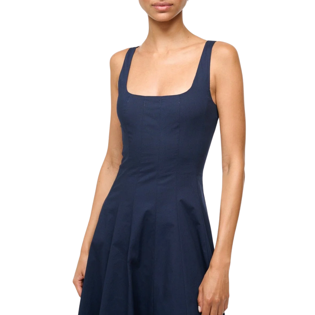 Wells Dress in Navy
