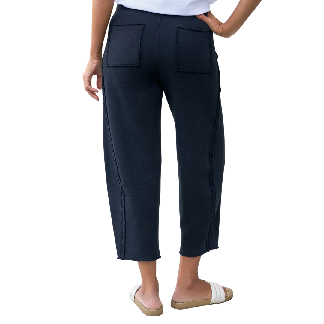 Bibi Barrel Leg Sweatpant in British Royal Navy