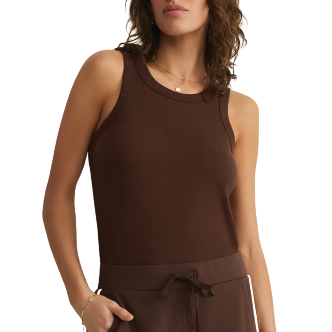 Z Supply Select Airy Tank in Chocolate Cherry