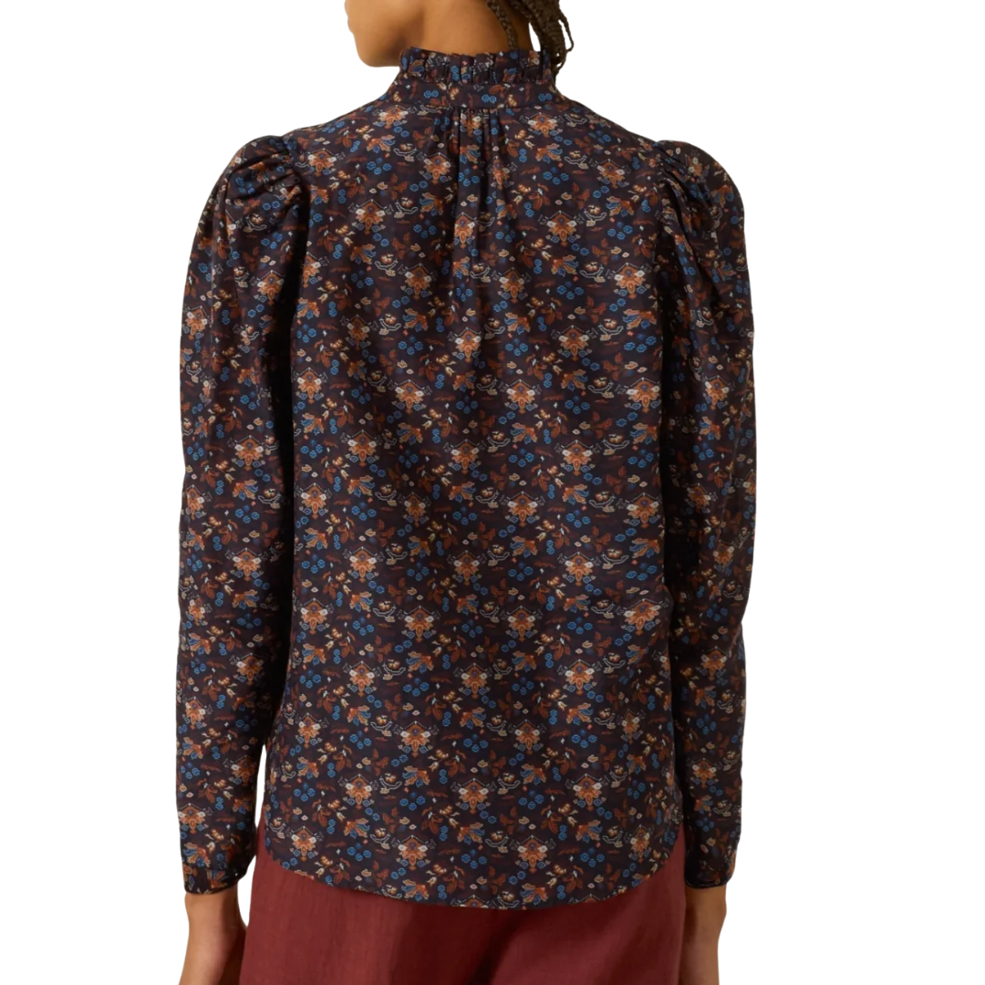 Artemis Indigo Kilim Shirt in Dark Blue