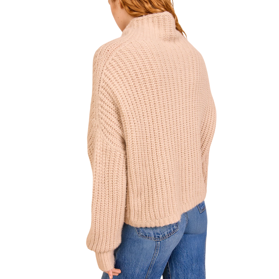 Veron Alpaca Knit Turtleneck in Dune