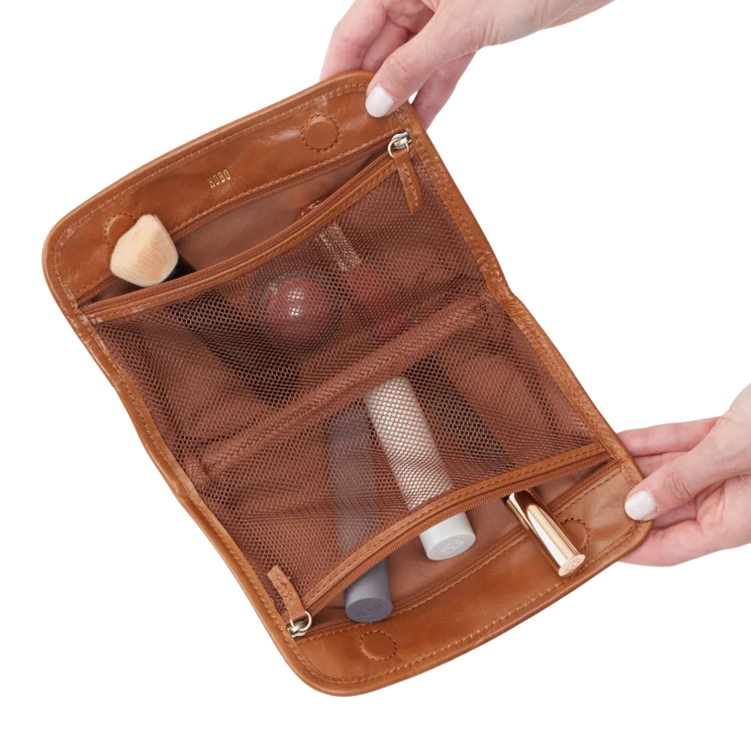 Beauty Cosmetic Pouch in Truffle