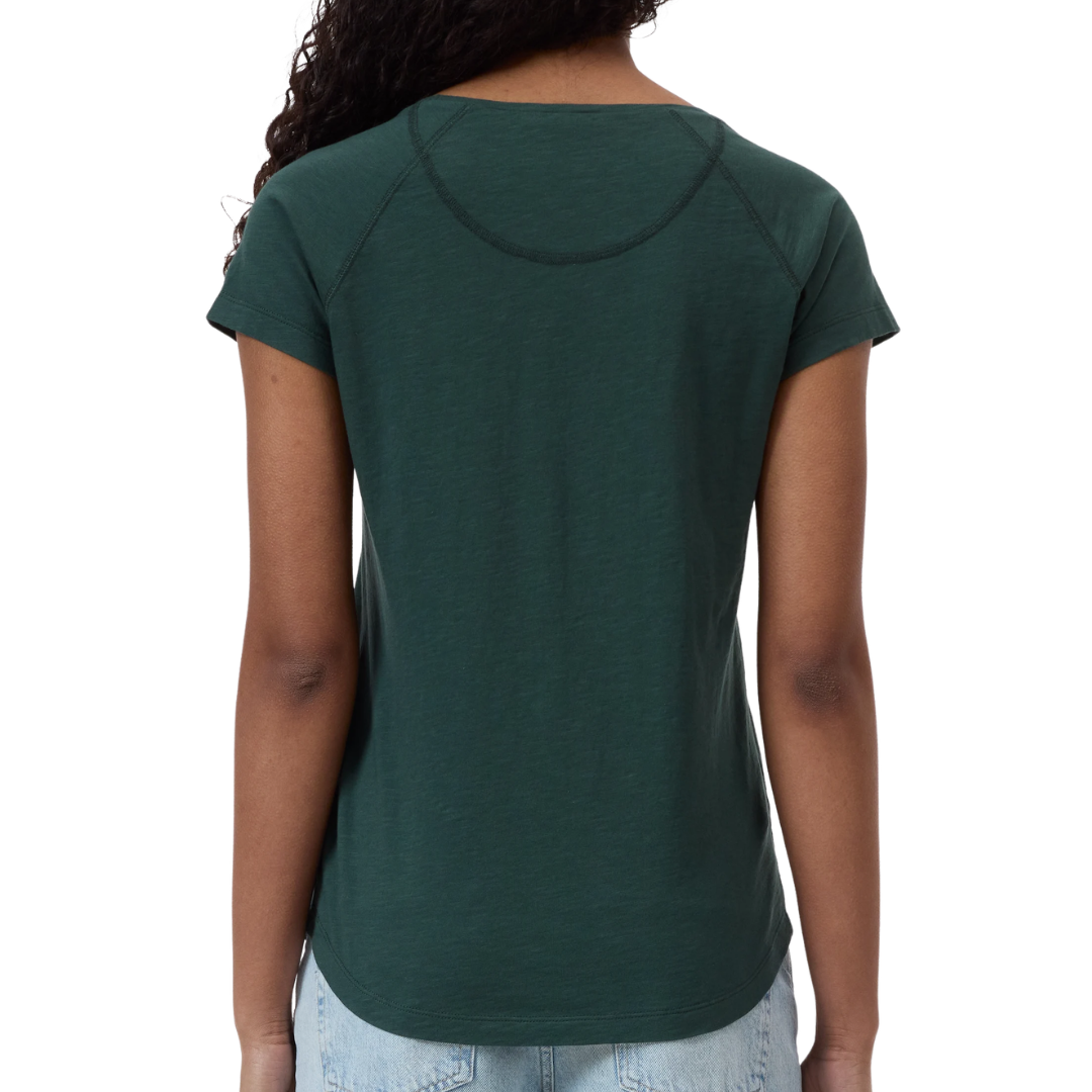 Cotton T-Shirt in Royal Green