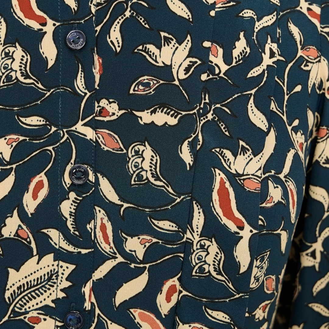 Arabella Mini Dress in Midnight Garden