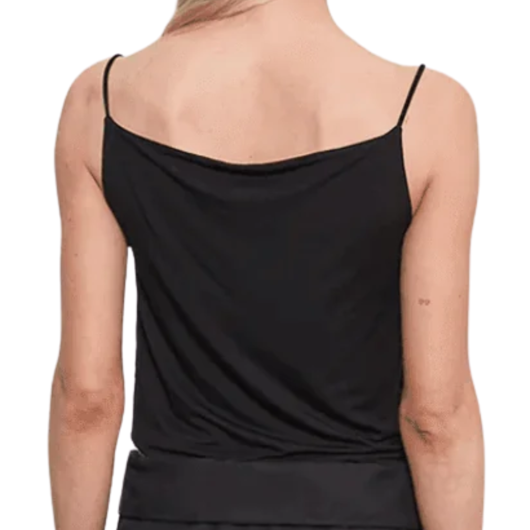Fluid Jersey Tank in Black