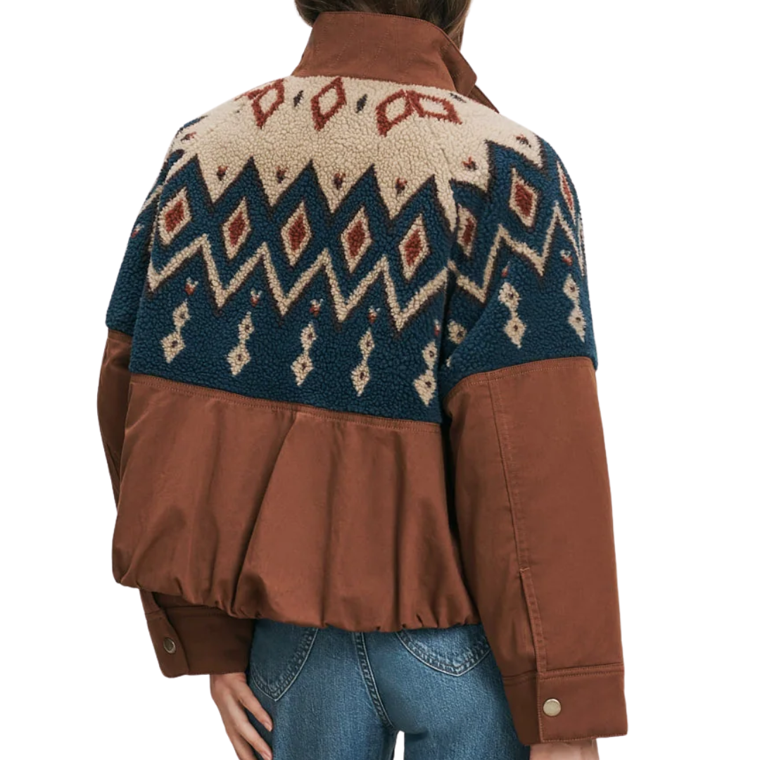 Knoll Sherpa Jacket in Deep Ochre