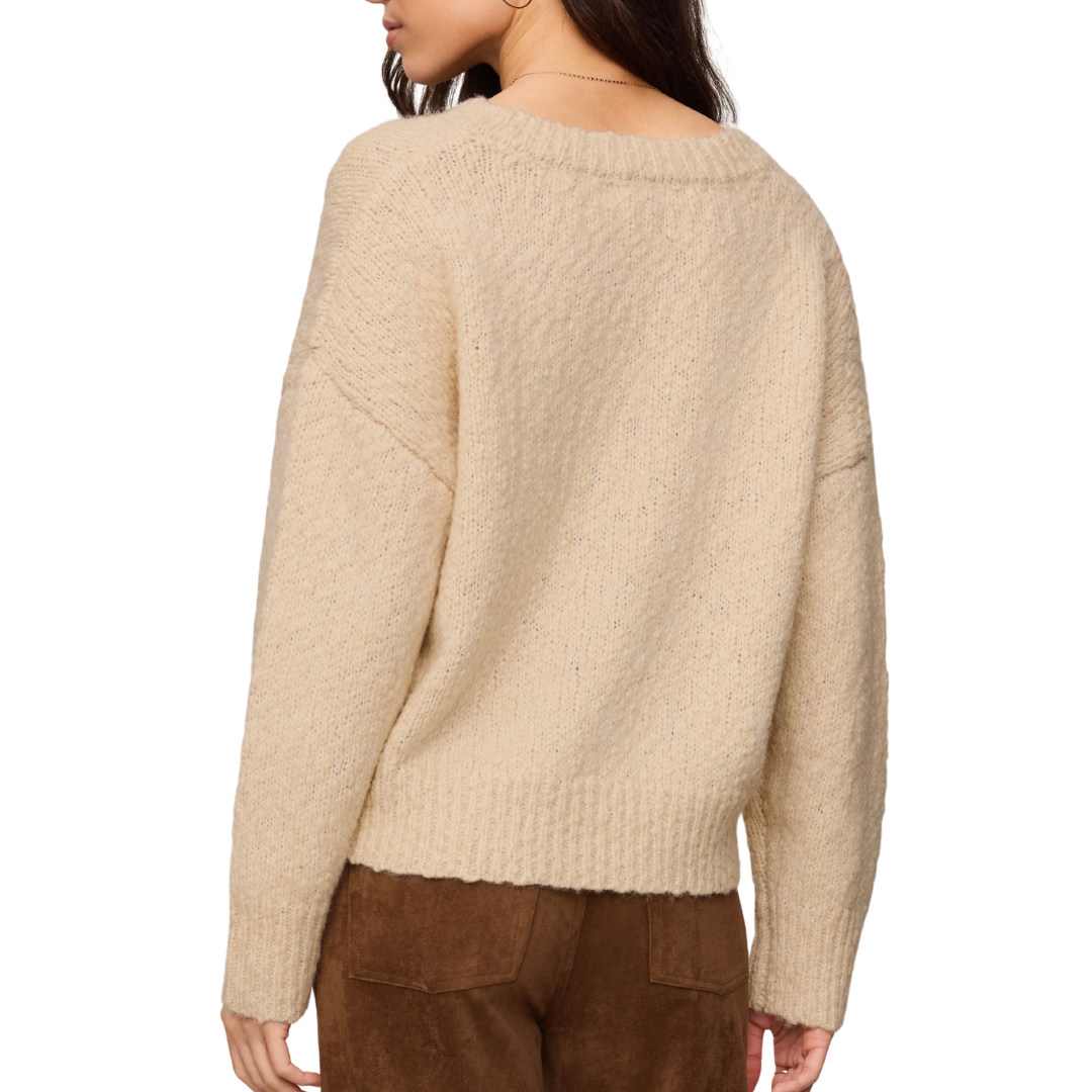 Bolton Boucle Sweater in Chalk